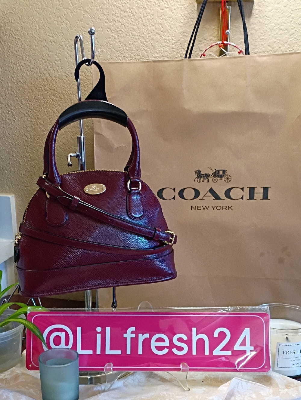 Coach Mini  Cora Domed Satchel